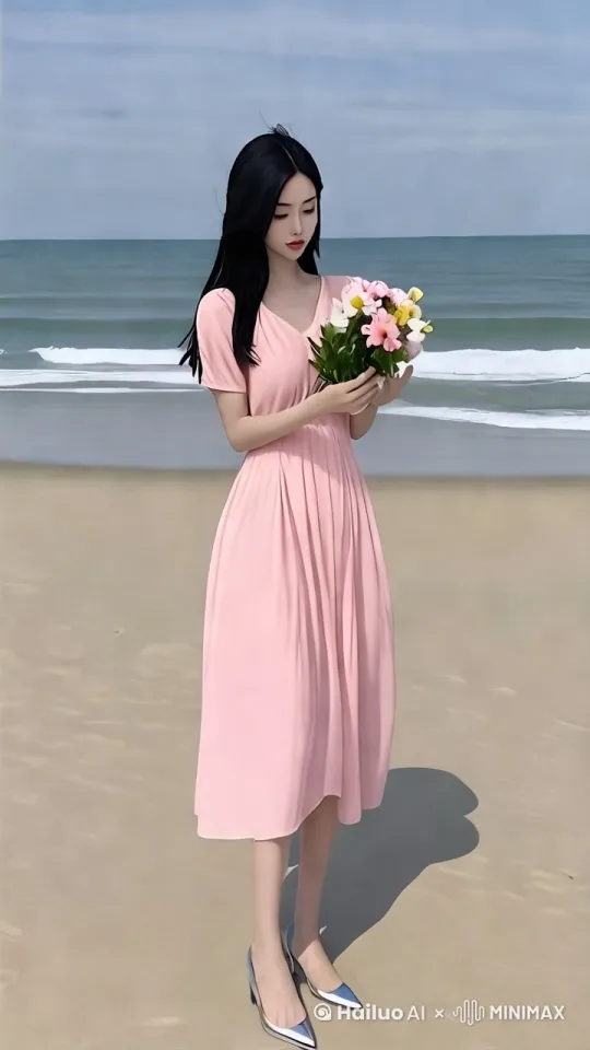让美女动起来，动作协调，自然流畅，画面真实高清。 by Hailuo AI Video Generator