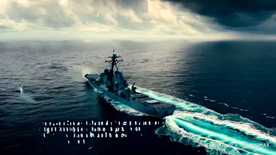 ### 1130型近防炮拦截X-51“传播者”导弹视频文案

---

#### **画面1：开场 - 紧张的战前气氛**

**[画面]**：  
镜头从高空俯瞰，一艘现代化军舰在波涛汹涌的海面上航行。天空乌云密布，气氛紧张。

**[旁白]**：  
“在现代海战中，导弹威胁无处不在。面对高速、高机动性的目标，舰艇的防御系统面临着前所未有的挑战。”

---

#### **画面2：威胁出现 - X-51“传播者”导弹来袭**

**[画面]**：  
雷达屏幕上出现一个快速移动的亮点，警报声骤然响起。镜头切换到导弹视角，X-51“传播者”导弹以高超音速划破长空，直指军舰。

**[旁白]**：  
“X-51‘传播者’导弹，以其高超音速和超高机动性，成为了现代海战中令人畏惧的杀手。它能够在短时间内突破防御，对目标造成毁灭性打击。”

**[音效]**：  
尖锐的警报声，导弹高速飞行时的呼啸声。

---

#### **画面3：1130近防炮系统启动**

**[画面]**：  
镜头切换到军舰甲板，1130型近防炮系统迅速启动。六管30毫米口径的炮管开始旋转，雷达和火控系统全速运转。

**[旁白]**：  
“面对如此强大的威胁，1130型近防炮系统——中国海军最先进的近程防御武器系统——迅速做出反应。1130近防炮以其极高的射速和精准的火力控制，成为了拦截高速导弹的最后一道防线。”

**[音效]**：  
近防炮系统启动时的机械运转声，雷达扫描的滴答声。

---

#### **画面4：锁定目标 - 精准打击**

**[画面]**：  
火控雷达锁定X-51导弹，1130近防炮开始射击。炮口喷出密集的火焰，炮弹以极高的射速飞向目标。

**[旁白]**：  
“1130近防炮的射速高达每分钟11000发，能够在极短的时间内对目标进行饱和攻击。其先进的火控系统能够精准锁定高速移动的目标，确保每一发炮弹都命中目标。”

**[音效]**：  
近防炮射击时的密集炮火声，炮弹飞行的呼啸声。

---

#### **画面5：拦截成功 - 导弹被摧毁**

**[画面]**：  
X-51导弹在接近军舰的过程中，被1130近防炮的炮弹击中。导弹在空中爆炸，化作一团火球。

**[旁白]**：  
“在1130近防炮的精准打击下，X-51‘传播者’导弹被成功拦截，化作一团火球。1130近防炮以其卓越的性能和高效的火力，守护着舰艇和船员的安全。”

**[音效]**：  
导弹爆炸的巨响，火焰燃烧的噼啪声。

---

#### **画面6：战后总结 - 胜利的喜悦**

**[画面]**：  
镜头切换到军舰甲板，船员们欢呼雀跃，庆祝拦截成功的胜利。1130近防炮系统缓缓停止运转，炮管逐渐冷却。

**[旁白]**：  
“1130型近防炮系统，不仅是中国海军防御体系中的重要一环，更是现代海战中不可或缺的利器。它的成功拦截，标志着中国海军在高科技战争中的又一次胜利。”

**[音效]**：  
船员们的欢呼声，胜利的号角声。

---

#### **画面7：结尾 - 展望未来**

**[画面]**：  
镜头再次从高空俯瞰，军舰在夕阳的映照下继续航行。天空逐渐放晴，海面恢复平静。

**[旁白]**：  
“在未来的海战中，1130型近防炮系统将继续守护着中国海军，迎接新的挑战和威胁。我们坚信，在科技与智慧的引领下，中国海军将不断迈向新的辉煌。”

**[音效]**：  
悠扬的音乐逐渐响起，海浪拍打船体的声音。

---

### **视频结束**

**[字幕]**：  
“感谢您的观看。中国海军，守护和平，捍卫主权。”


### **视频文案 by Hailuo AI Video Generator
