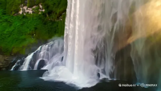 望庐山瀑布视频 by Hailuo AI Video Generator