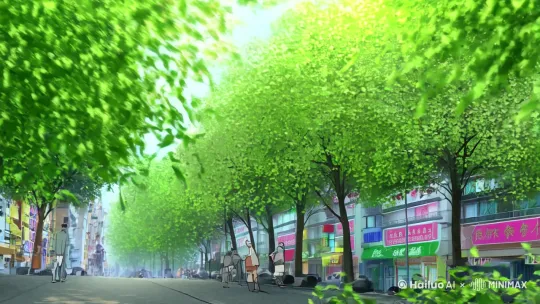 沈城，八月。台风前夕，树叶被微风吹得沙沙作响。

网球俱乐部外，几个衣着休闲，高高瘦瘦的少年骑着自行车在等绿灯。

忽然有人问了句：“程澈，院里的人都说你爸在外有私生子了，真的假的？”

程澈抬起了头。

少年十七八岁，黑色短发，右耳后有一颗性感的痣。他双臂撑在自行车扶手上，背上挎着一套黑蓝色网球拍，一条腿撑着地面，尽显慵懒。

听到那人的话，他嫌弃地骂了句：“你爸才有私生子，滚。”

几人闹哄哄地笑了笑。

宋谨继续说：“听说还是个小姑娘。”

“呀！阿澈，你要有妹妹了？”

程澈听着烦，绿灯一亮，立刻骑车走了。

这件事儿最近在大院里闹的沸沸扬扬，是真是假，谁都不知。包括他。

“阿澈，急着回家见妹妹吗？你知道你妹妹叫什么吗？”几个损友在后面不停打趣。

……

“想想，以后你就是程家的人了，千万别和我们见外。”

破旧的家属楼，一栋栋矮楼错落有致，街道上传来阵阵饭菜的香气。

黑色的大众缓缓行驶在柏油马路上，落日余晖扫到各家窗户上，如同一幅破旧、充满年代感的画。

云想坐在车内，目光四处望着，眼神里是对新鲜事物的好奇。

程枭透过后视镜往后看了一眼。

镜中是一个留着黑色锁骨短发的小姑娘。微风吹动她脸颊的发丝，一张清纯漂亮的瓜子脸映入眼帘。她微微扭过头，透过后视镜看着他，杏眸干净清澈。

“知道了，程叔叔。”云想莞尔，笑时有一对漂亮的酒窝，声音细软好听。

车子很快停在一栋古旧的小三层面前，程枭推开车门下了车，帮云想拿了行李。

云想拎着书包，整理了一下身上坐出了褶皱的白裙子。仰头往二楼的阳台上望去时，二楼的阳台上正趴着一只吐着舌头的黑白色阿拉斯加。

“……程叔叔，你家里，还养狗啊？”云想声音轻了几分。

程枭“哦”了一声，说：“是小澈养的。”

“小澈是……”云想看向程枭。

听说程叔叔有个儿子，难道是程叔叔的儿子？

云想正要问小澈是谁的时候。就听到远处传来自行车车铃声。

程枭笑道，“他回来了。”

一个骑着黑白色越野自行车的少年出现在巷子里。夕阳透过繁密的树叶，斑驳的光影洒在他的身上。

微风掀起少年的发丝，他身上的衣服鼓鼓胀胀，任由地上的光影追逐着他。

少年肆意洒脱的自由气息，让云想忍不住追随。

很快，车子停在了大众的后面。程澈下车，余光不经意间落到了云想的身上。

小姑娘穿着白色裙子，双手拎着书包，这会儿规规矩矩站在他的面前。

程澈忽然有一种不好的预感。

——呀！阿澈，你要有妹妹了？

这时，程枭介绍道：“小澈，这是云想。以后，她就是你妹妹了。”

“……”

程澈意外地看向程枭。

他真在外面有私生子了？这事儿被老爷子知道，还不扒他一层皮，卸了他的职？

程枭没察觉到自家儿子的异样，只顾着介绍，“想想，这是程澈，我儿子。接下来你们会经常打交道，希望你们能友好相处。”

云想微微点头，而后望向程澈。

少年模样端正，给人的感觉是很硬朗、正气的帅。从他刚才骑车的状态中能看出来，他常年锻炼。身材不瘦弱，肩背不单薄。

既然是程叔叔的儿子，无论是模样还是人品，肯定也不会差到哪儿去。

云想一定会跟程澈打好关系的，高三一结束，她会立刻离开程家不再打扰。

云想伸出右手，模样乖顺，“你好，我——”

谁知，云想的话还没说完，就见程澈一手抄兜，目光淡薄地斜了她一眼，冷着脸撞开程枭回家了。

云想脸色一僵，诶？！

这么拽？

“汪！”阿拉斯加在楼上叫了一声。

“程澈，你发什么疯！”程枭冲着楼上骂道。

云想尴尬地收回手，装作若无其事地甩甩手臂，被程枭带进了家门。

进屋便是一个大客厅，再往前便是开放式的厨房，一道吧台隔着，外面就是吃饭的地方。房子的整体装修风格偏旧，但很温馨。

“别理他，他就是从小被惯坏了，没礼貌！”程枭还在旁边解释刚才程澈的行为。

云想并不在意。毕竟家里忽然来了个八杆子打不到的外人，有点情绪也是正常的。

看来想友好相处，要费点心思了。

云想从程枭的口中得知，一、二楼可以住人，三楼是储物室和平台。可以晒太阳、喝茶，看月亮。

“你阿姨今天医院有事儿，不在家。晚饭我已经做好了，你一路奔波，咱们先吃个晚饭？”程枭笑着问云想。

云想点点头，帮程枭一起捡碗筷。

“程澈，吃饭了！”程枭朝着楼上喊。

楼上没声音，唯有那只阿拉斯加哀嚎了两声。

“我们吃，不管他。”程枭拧着眉，好奇这臭小子又犯什么病。

“这样好吗？”云想小心问。

程枭摆摆手，直给云想夹菜。

程澈小时候被管得严，长大后多少有些叛逆。程枭每日忙，也懒得管他。

云想道谢，一边听程枭交代她的住处，一边吃饭。

程家的饭菜口味偏咸，云想吃不太惯。

“想想，一楼有个卧室采光很好，有一大片窗户，后面还有小花园。等会儿你看看喜不喜欢，如果不喜欢，我带你看看程澈的房间。”

云想眨着眼睛，问：“看程澈的？” by Hailuo AI Video Generator
