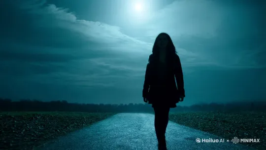 故事的主人公是一位名叫艾米的年轻女子，她对这些传说充满了好奇。艾米是一名作家，正在寻找灵感以完成她的新小说。听说了这个故事后，她决定前往庄园，希望能找到一些写作的灵感。
   在那个被诅咒的夜晚，艾米走进庄园时，月光透过云层的缝隙，投射出诡异的阴影。庄园的门吱嘎作响，仿佛在诉说着不为人知的秘密。艾米的心跳加速，她感到一种无形的压迫感，就像有看不见的眼睛在黑暗中注视着她。

她走进那个挂着画像的大厅，四周的空气突然变得冰冷刺骨。画像中的女子眼睛似乎在跟随她的每一个动作，艾米感到一股强烈的不安。突然间，一阵刺耳的尖叫声划破了寂静，回荡在空旷的走廊中，让艾米的血液几乎凝固。

艾米试图逃离，但庄园似乎有自己的意志，无论她如何努力，都无法找到出口。她感到一种无形的力量在拉扯着她，将她拖向庄园的深处。在她面前，一扇门缓缓打开，里面是一片漆黑，仿佛通往另一个世界。

艾米鼓起最后的勇气，走进了那扇门。她发现自己置身于一个荒凉的花园，月光下，枯萎的花朵散发出腐烂的气息。突然，一阵冷风席卷而来，花园中的花朵开始诡异的摇曳，仿佛有无形的手在操纵它们。

艾米感到一阵眩晕，她看到那位女子的身影再次出现，这次更加清晰。女子的脸庞扭曲，眼中流露出无尽的悲伤和愤怒。她伸出手，指向艾米，声音如同来自地狱的低语：“你永远无法逃离这里。”

艾米尖叫着，她感到自己正在被拖入一个无尽的黑暗。就在她即将失去意识的瞬间，一道亮光刺穿了黑暗，她发现自己回到了大厅。她用尽最后的力气冲出了庄园，大门在她身后重重关闭，仿佛是某种邪恶力量的叹息。

艾米回到了镇上，她的心中充满了恐惧和困惑。她将这些恐怖的经历编织进了她的新小说，让每一个字都充满了令人窒息的恐怖气氛。她的书成为了畅销书，但每当夜幕降临，艾米都会感到那个庄园的阴影仍在紧紧跟随她，提醒着她，有些恐怖是永远无法逃离的。 by Hailuo AI Video Generator