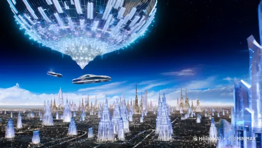 公元2085年，地球早已不再是人类记忆中的模样。科技的飞速发展让城市如同一座座璀璨的星河，悬浮于云端之上。空气中弥漫着淡淡的金属香气，街道上行驶的车辆不再需要轮子，而是依靠磁悬浮技术在空中无声滑行。城市的建筑如同水晶般透明，白天吸收太阳能，夜晚则散发出柔和的光芒，照亮整个城市。

在这个时代，科技不仅仅是工具，更是人类生活的一部分，甚至是灵魂的延伸。每个人从出生起便植入了一种名为“生命芯”的微型芯片，它不仅记录着人们的健康数据，还能通过脑波与外界设备无缝连接，实现真正的“心想事成”。清晨，当你从睡梦中醒来，智能家居系统已经根据你的生物钟调整好房间的温度和光线，厨房里，机器人厨师已经为你准备好了营养均衡的早餐。

我们的主角，林珂，正是这个时代的佼佼者。作为一名顶尖的未来科技研究员，他致力于开发一种全新的“时空跃迁”技术。这种技术一旦成功，将彻底改变人类的出行方式，甚至可能揭开宇宙的终极奥秘。 by Hailuo AI Video Generator