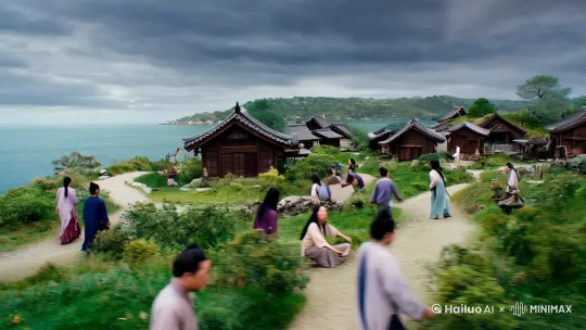[左移,推进,右摇][左移,上升]《守护家园》

在大陆的边缘，有一个宁静祥和的村庄，名为风语村。这里的人们勤劳善良，过着简单而幸福的生活。然而，这份宁静却被一场突如其来的灾难打破。

一日，天空突然被黑暗笼罩，乌云翻滚，雷声轰鸣。一群身形巨大、面目狰狞的魔族从黑暗中涌出，他们挥舞着锋利的武器，烧杀抢掠，无恶不作。风语村瞬间陷入了一片混乱与恐惧之中。

在这危急关头，一个名叫凌风的年轻勇士挺身而出。凌风自幼习武，有着坚毅的眼神和强壮的体魄，但面对强大的魔族，他深知自己力量的渺小。然而，他的心中燃烧着守护家园的熊熊烈火，这股信念支撑着他毫不退缩地冲向魔族。

在激烈的战斗中，凌风渐渐体力不支，身上多处受伤。就在他几乎要倒下的时候，天空中突然传来一阵龙吟，一道金光闪过，一条巨大的神龙出现在众人眼前。神龙散发着神圣的光芒，魔族们在这光芒的照耀下，纷纷露出恐惧的神色。

神龙看向凌风，眼中透着赞许和期待。它口吐人言：“勇敢的少年，你的勇气和决心打动了我。我愿助你一臂之力，传授你绝世神功，但这修炼之路异常艰辛，你可愿意？”凌风毫不犹豫地回答：“只要能守护家园，赶走魔族，我什么都愿意！”

神龙微微点头，随即口中念念有词，一道光芒注入凌风的体内。凌风只感觉一股强大的力量在身体中涌动，脑海中也浮现出了神功的修炼法门。

从那一天起，凌风开始了艰苦的修炼。他日夜不辍，在山林中与猛兽搏斗，在瀑布下锤炼体魄，在心灵的深处领悟着神功的真谛。随着时间的推移，凌风的实力突飞猛进，他的眼神变得更加坚定，身上散发出一种令人敬畏的气息。

而魔族在这段时间里，并没有停止他们的侵略。他们的势力逐渐扩大，占领了越来越多的土地，百姓们生活在水深火热之中。

终于，凌风修炼有成，决定挺身而出，与魔族展开一场决战。他身着银色战甲，手持光芒闪耀的长剑，身后是一群志同道合的勇士，他们都怀着必死的决心，要为守护家园而战。

战场上，凌风与魔族的首领正面交锋。魔族首领身材魁梧，力大无穷，手中的巨斧散发着血腥的气息。“小子，就凭你也想阻挡我们魔族的脚步？”魔族首领嘲笑道。

凌风面无惧色，回应道：“今日，我便要让你们知道，家园不容侵犯！”说罢，他身形一闪，如鬼魅般冲向魔族首领。

两人展开了一场惊心动魄的激战。凌风施展出绝世神功，剑招凌厉，光芒四溢。魔族首领也不甘示弱，巨斧挥舞，气势如虹。但随着战斗的进行，凌风逐渐占据了上风。

就在凌风准备给予魔族首领致命一击时，魔族首领突然使出了阴毒的招式，一道黑色的光芒射向凌风。关键时刻，神龙再次出现，它用身体挡住了这一击。

“神龙！”凌风惊呼。

神龙微微一笑，说道：“孩子，别分心，用你的力量结束这一切！”

凌风悲愤交加，他爆发出前所未有的力量，一剑刺穿了魔族首领的心脏。魔族首领轰然倒地，魔族大军顿时乱了阵脚。凌风率领着勇士们乘胜追击，将魔族打得落花流水，四处逃窜。

一战定乾坤，家园终于恢复了往日的宁静。人们欢呼雀跃，将凌风视为英雄。凌风望着这片熟悉的土地，心中充满了感慨。

他来到神龙面前，深深鞠躬：“感谢您的帮助，如果没有您，我无法做到这一切。”

神龙温和地说：“孩子，是你的勇气和信念成就了你。记住，守护家园的责任永远在你们自己的手中。”说完，神龙化作一道光芒消失在天际。

从此，凌风成为了传说中的英雄，他的故事在这片土地上代代相传，激励着后人勇敢地面对困难，守护自己的家园。 by Hailuo AI Video Generator