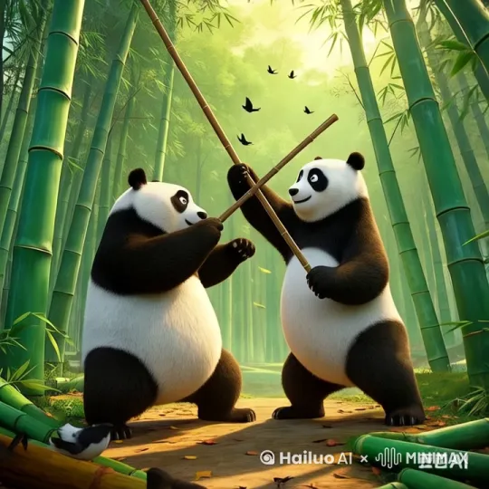 打斗，史诗级场景，打斗超快的动作，打出才艺，武功高超，电影级别的质感”。 by Hailuo AI Video Generator