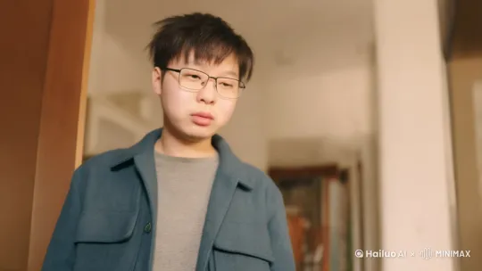 脑袋360°旋转，然后切换远景螺旋升天，最后掉落地上 by Hailuo AI Video Generator
