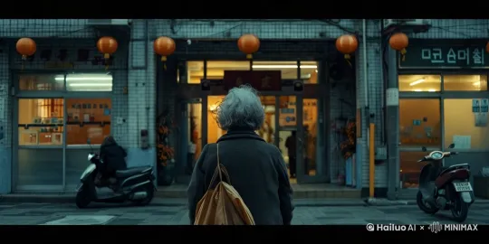 [跟随,变焦推进]老人缓缓向门内走去 by Hailuo AI Video Generator