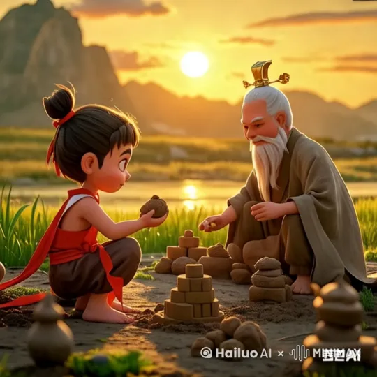 要生成一个关于哪吒和太乙真人玩泥巴的短视频，你可以按照以下步骤进行创作。这个过程包括脚本编写、角色设计、场景设计和动画制作。以下是一个简单的脚本和制作思路：

### 1. 脚本编写

**场景1：开场**
- **画面**：一片宁静的田野，阳光明媚，远处有青山绿水。
- **旁白**（太乙真人的声音）："今天天气真好，适合出来活动活动筋骨。"
- **画面**：哪吒和太乙真人出现在画面中，哪吒手里拿着一个泥巴球。

**场景2：开始玩泥巴**
- **画面**：哪吒把泥巴球扔向太乙真人，太乙真人轻松躲过。
- **太乙真人**（笑着）："小哪吒，泥巴可不是这么玩的。"
- **画面**：太乙真人用手指轻轻一点，泥巴球变成了一只小泥人。

**场景3：创意泥巴游戏**
- **画面**：哪吒看到后，兴奋地拍手，开始用泥巴捏各种形状。
- **哪吒**（兴奋地）："看，我捏了一只小兔子！"
- **画面**：太乙真人用泥巴捏了一个小城堡，精致而美丽。
- **太乙真人**（自豪地）："这可是我的泥巴城堡。"

**场景4：互动与乐趣**
- **画面**：两人开始用泥巴进行各种创意游戏，比如建造泥巴城市、捏泥人等。
- **旁白**（太乙真人的声音）："泥巴不仅是孩子们的玩具，也是我们放松心情的好伙伴。"
- **画面**：哪吒和太乙真人一起欢笑，享受着泥巴带来的乐趣。

**场景5：结束**
- **画面**：夕阳西下，两人坐在泥巴作品旁边，欣赏着他们的杰作。
- **哪吒**（满足地）："今天真开心。"
- **太乙真人**（微笑地）："是啊，泥巴游戏让我们回到了童年。"
- **画面**：镜头拉远，夕阳的余晖洒在田野上，哪吒和太乙真人的身影渐渐模糊。

### 2. 角色设计
- **哪吒**：活泼好动，穿着传统的红色肚兜，手持火尖枪，但在这里他放下武器，尽情享受泥巴的乐趣。
- **太乙真人**：慈祥幽默，穿着道袍，手持拂尘，擅长用仙术将泥巴变成各种有趣的形状。

### 3. 场景设计
- **田野**：一片开阔的田野，背景有青山绿水，营造出宁静而自然的氛围。
- **泥巴作品**：各种泥巴作品，包括小泥人、泥巴城堡、泥巴城市等，展现出两人的创意和乐趣。

### 4. 动画制作
- **工具选择**：可以使用动画制作软件如Adobe Animate、Toon Boom Harmony或开源的Blender进行2D或3D动画制作。
- **动画风格**：选择一种适合儿童和家庭的轻松幽默风格，色彩鲜艳，角色动作夸张有趣。
- **音效与音乐**：加入轻松愉快的背景音乐和适当的音效，如泥巴的挤压声、笑声等，增强视频的趣味性。

### 5. 后期制作
- **剪辑**：将各个场景的动画片段进行剪辑，确保视频流畅自然。
- **配乐与音效**：添加背景音乐和音效，调整音量，确保音效不掩盖对话。
- **字幕**：根据需要添加字幕，帮助观众更好地理解内容。

### 6. 发布与分享
- **平台选择**：选择适合的短视频平台如抖音、快手、B站等发布视频。
- **宣传与推广**：通过社交媒体、微信群、QQ群等渠道进行宣传，吸引更多观众观看。

希望这个脚本和制作思路能帮助你生成一个有趣的短视频！如果有任何具体问题或需要进一步的帮助，请随时告诉我。 by Hailuo AI Video Generator