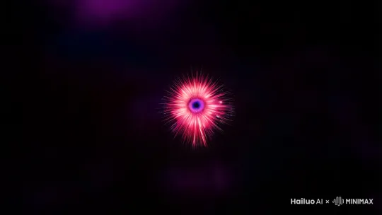 [爆炸粒子飞溅+瞳孔特写镜头]
"超现实霓虹粒子以0.3秒速度从黑洞迸发，聚合成瞳孔虹膜中的动态星云，伴随高频电子脉冲音效，RGB数值(255,0,128)与(0,255,255)的强对比色流撕裂屏幕"

【核心参数】

帧率：60fps动作模糊

镜头：超广角动态推进(0.5秒完成从眼球到星云的变焦)

动态：4层粒子系统(主粒子直径突增300%制造压迫感)

调色：HDR 2000nit峰值亮度 + 饱和度+50%

【情绪锚点】

音轨：0.8秒处插入人类集体吸气声采样

生物动态：在2.4秒植入0.3秒的微表情特写（眼眶颤动+嘴角微张）

色彩心理学：使用#FF4500(紧迫)到#00BFFF(神秘)的突变色谱

【悬念引擎】
结尾帧设计：
"突然黑屏后残留视网膜残像，浮现半透明倒计时「4.8...」配合次声波震动频率"

【多模态适配】
兼容Runway/P-Stable Diffusion参数：
"vfx_impact_level:9, emotion_trigger:curiosity +urgency, motion_curve:exponential " by Hailuo AI Video Generator