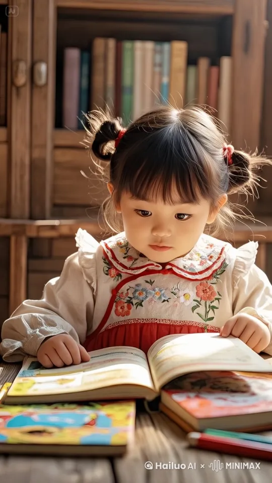 女孩慢慢抬头  望着前方   说出  读书 并不能让你功成名就 读书并不能让你大富大贵  而是读书让你出言有度  让你有更多的人生选择   视频生成20秒 by Hailuo AI Video Generator