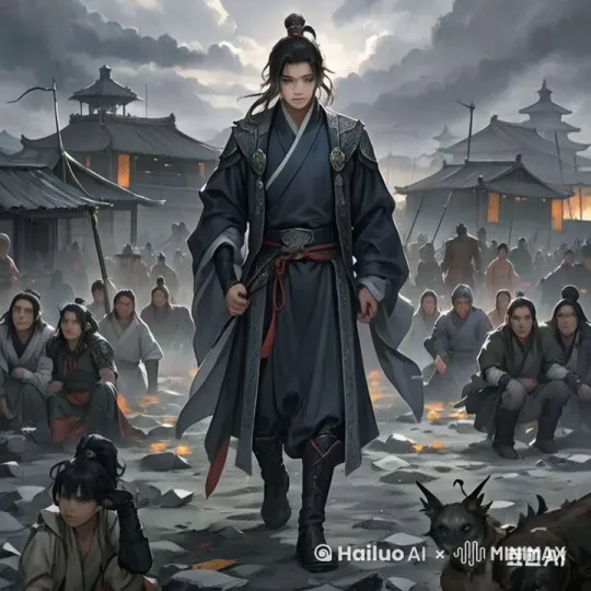 萧青阳走向蒙古俘虏士兵 by Hailuo AI Video Generator