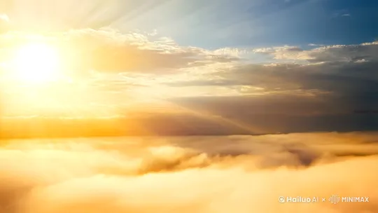 **[场景：清晨的天空，阳光透过云层洒下金色的光芒，背景音乐轻柔而梦幻。]**

**[镜头缓缓拉近，一位亚洲美女出现在画面中。她身穿白色连衣裙，裙摆随风轻扬，脚上穿着一双黑色丝袜，展现出清纯与性感的完美结合。她的长发随风飘动，眼神清澈，嘴角带着淡淡的微笑。]**

**[美女轻轻闭上眼睛，张开双臂，仿佛在感受风的拥抱。她的身体缓缓升空，脚下的云朵逐渐散开，露出蔚蓝的天空。]**

**[镜头切换到她的视角，俯瞰大地。城市、山川、河流在她脚下缓缓移动，阳光洒在她的脸上，映出温暖的光芒。]**

**[美女在空中自由飞翔，时而旋转，时而俯冲，动作优雅而轻盈。她的黑丝在阳光下闪烁着微光，与白色的连衣裙形成鲜明对比，展现出一种独特的美感。]** by Hailuo AI Video Generator