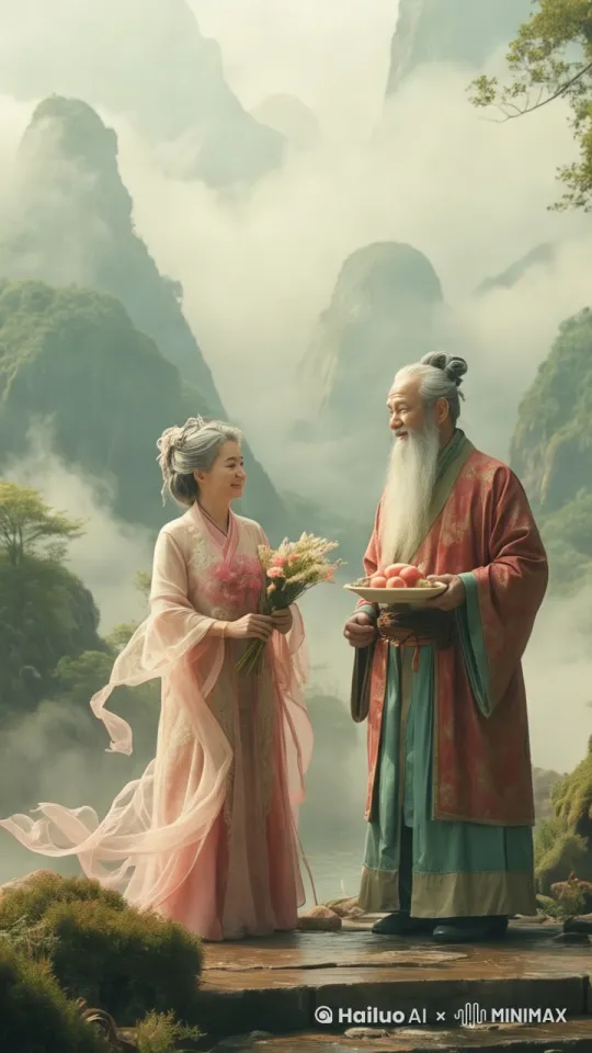 衣服飘动，云雾缭绕[右摇,变焦推进] by Hailuo AI Video Generator