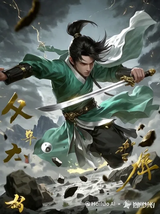 环绕镜头，粒子特效，动态模糊，大气磅礴 by Hailuo AI Video Generator