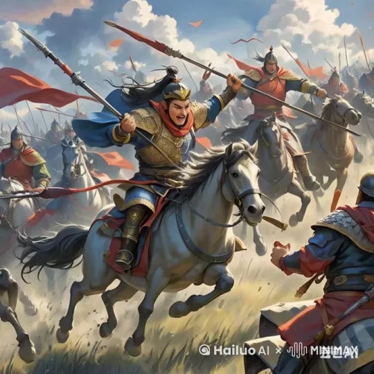 勇猛的蒙古铁骑杀向宋军 by Hailuo AI Video Generator