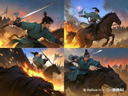 萧青阳奋勇杀敌 by Hailuo AI Video Generator