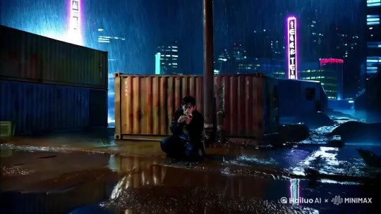 ### 动漫分镜脚本

#### **场景 1：集装箱改装的棚屋 - 夜晚 - 暴雨**

- **镜头 1：全景**
  - **画面描述**：雨水顺着锈蚀的排水管砸在水泥地上，集装箱改装的棚屋在雨中显得破败不堪。
  - **音效**：暴雨声，排水管滴水声。
  - **动作**：沈墨蜷缩在棚屋一角，指尖无意识摩挲着脖颈上的金属项圈。

- **镜头 2：中景**
  - **画面描述**：沈墨的面部特写，眼神中透露出不安和恐惧。
  - **音效**：心跳声，项圈细微的震动声。
  - **动作**：沈墨的指尖轻轻触碰项圈，回忆起前世临终前的场景。

- **镜头 3：闪回 - 全景**
  - **画面描述**：前世沈墨躺在病床上，输液管插入静脉，透明的液体缓缓流入。
  - **音效**：医疗仪器的声音。
  - **动作**：沈墨的手无力地垂在床边，眼神逐渐失去光彩。

#### **场景 2：灰巷 - 夜晚 - 暴雨**

- **镜头 4：全景**
  - **画面描述**：霓虹区悬在上空，全息投影的香槟塔正在循环倾倒，金粉似的流光坠落到中层灰巷。
  - **音效**：雷声，暴雨声。
  - **动作**：沈墨抓起夹克，冲进雨幕。

- **镜头 5：中景**
  - **画面描述**：沈墨在雨中奔跑，基因抑制项圈在锁骨间发出细微震动。
  - **音效**：脚步声，项圈震动声。
  - **动作**：沈墨的表情坚定，回忆起三天前在垃圾处理站看到的场景。

- **镜头 6：闪回 - 全景**
  - **画面描述**：永鑫集团的黑色运输车卸下七具尸体，其中一个雷电系异能者的右手还在抽搐。
  - **音效**：雷声，雨水灼烧的滋滋声。
  - **动作**：电火花将雨水灼烧成焦糊的味道。

#### **场景 3：排水沟 - 夜晚 - 暴雨**

- **镜头 7：特写**
  - **画面描述**：染血的银色制服，被雨水泡发的集团工牌。
  - **音效**：微弱的呻吟声。
  - **动作**：沈墨的瞳孔骤缩，意识到有人受伤。

- **镜头 8：中景**
  - **画面描述**：沈墨跪在污水里，手指飞快解开对方领口的磁吸锁扣。
  - **音效**：项圈内部芯片的嗡鸣声。
  - **动作**：沈墨的表情紧张，项圈内部芯片发出不祥的嗡鸣。

- **镜头 9：特写**
  - **画面描述**：暗红色的勒痕下，项圈内部芯片的细节。
  - **音效**：微电路短路的滋滋声。
  - **动作**：沈墨的手指快速操作，项圈内部数据流突然涌入他的脑海。

#### **场景 4：灰巷 - 夜晚 - 暴雨**

- **镜头 10：全景**
  - **画面描述**：永鑫的回收队出现在街角，黑衣人用扫描仪照射尸体。
  - **音效**：扫描仪的声音，机械音。
  - **动作**：沈墨迅速将工牌塞进内袋，躲到垃圾箱后。

- **镜头 11：中景**
  - **画面描述**：沈墨蜷缩在垃圾箱后，扮演着瑟瑟发抖的流浪汉。
  - **音效**：机械音，暴雨声。
  - **动作**：沈墨的表情冷静，嘴角扬起冰冷的弧度。

- **镜头 12：特写**
  - **画面描述**：项圈内侧浮现的幽蓝纹路。
  - **音效**：无声。
  - **动作**：沈墨的眼神中透露出决心，意识到每个异能者的基因抑制项圈都是微型矿机。

#### **场景 5：霓虹区云端宴厅 - 夜晚**

- **镜头 13：全景**
  - **画面描述**：食利者们在云端宴厅中享受着奢华的生活，全然不知沈墨的觉醒。
  - **音效**：轻柔的音乐声。
  - **动作**：食利者们举杯庆祝，丝毫不知绞索已经套在了他们的脖颈上。

### 结尾

- **镜头 14：特写**
  - **画面描述**：沈墨的脸部特写，眼神坚定，嘴角带着一丝冷笑。
  - **音效**：无声。
  - **动作**：沈墨的内心独白：“每个异能者的基因抑制项圈都是微型矿机，而你们，将为你们的贪婪付出代价。”

### 备注

- **色调**：整体色调偏冷，以蓝色和灰色为主，突出雨夜的氛围和沈墨的孤独与决心。
- **音乐**：背景音乐以低沉的电子乐为主，随着剧情发展逐渐增强，突出紧张和悬疑的气氛。
- **特效**：项圈内部数据流的特效以蓝色和白色的光束为主，象征着信息的流动和沈墨的觉醒。
男主长得像胡歌
 by Hailuo AI Video Generator