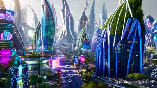 自由发挥科幻城市，电影级别效果 by Hailuo AI Video Generator
