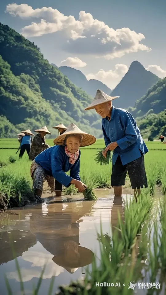 田里突然跳出一只鲸鱼，耕田的村民骑着摩托艇跑了，镜头移动，动态跟随。
 by Hailuo AI Video Generator