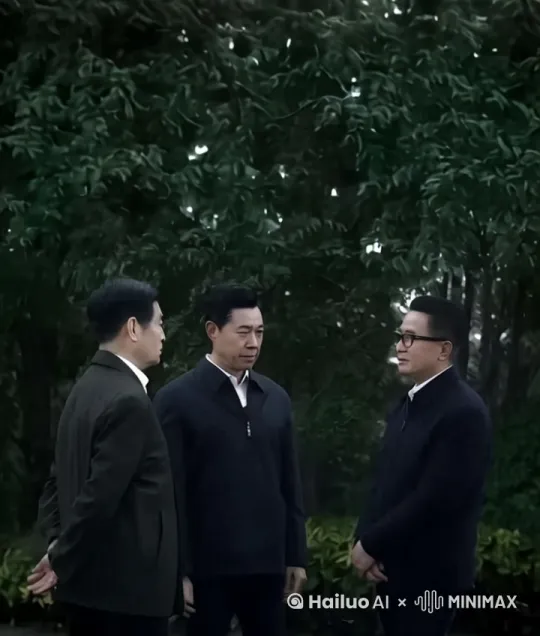 三人正在交谈宇宙大事，右边的人突然拿起加特林，将左边两位统统击倒，左边两人奋起抵抗，被击倒后坐UFO逃走 by Hailuo AI Video Generator