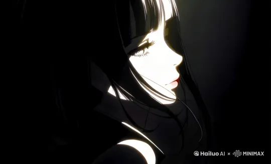 头发随风飘动， by Hailuo AI Video Generator