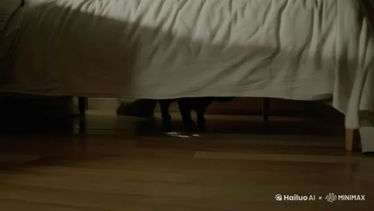虽然我的猫消失了，但我还是会准备食物和水，因为我猜它总是在我不在场时回来，为了看清它的脚印，我再也没拖过地，如果不是它，还能是什么？
我试过晚上不睡以等待我的猫，但除了沙沙声的幻听，其他什么也没有


我的猫消失了，它消失的头两天我没有在意，后来我找了很久，这一次，像往常一样，我爬到床底，查看我的猫在不在那里，我发现了一些从没在意过的，但本能轻易看到的事情。










[推进,下降,变焦推进] by Hailuo AI Video Generator