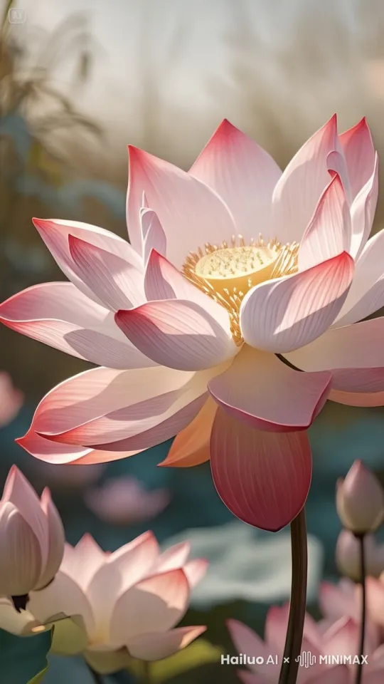 荷花左右大幅度摆动 by Hailuo AI Video Generator