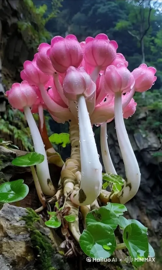 一双手捏碎这些植物 by Hailuo AI Video Generator
