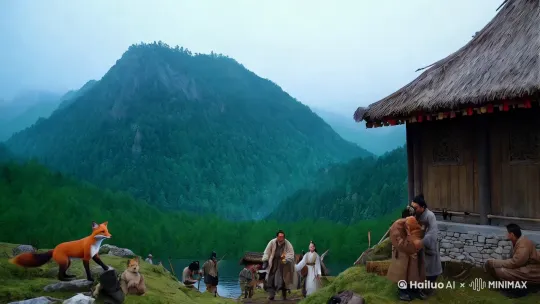 ### 东北民间传说：人参娃娃的传说

在很久很久以前，东北的长白山脚下有一个小村庄。村庄四周被茂密的森林环绕，村民们以打猎和采集野果为生。尽管生活艰苦，但村民们心地善良，邻里和睦，过着平静的生活。

然而，有一年冬天，村庄突然遭遇了一场前所未有的瘟疫。许多人病倒了，高烧不退，咳嗽不止，村里的大夫们束手无策。眼看着村里的老人和孩子一个个倒下，村民们心急如焚，却无计可施。

就在大家绝望之际，村里来了一个神秘的老人。老人身穿破旧的羊皮袄，手拄一根弯曲的拐杖，脸上布满了岁月的痕迹。他自称是长白山的守护者，听闻村庄的苦难，特来相助。

老人告诉村民们，在长白山的深处，生长着一种神奇的植物，名叫“人参娃娃”。这种植物有着人形，传说中是由山神的灵气孕育而成，拥有强大的治愈力量。然而，人参娃娃非常稀有，且极难寻找，只有心地纯净、意志坚定的人才能找到它。

村民们听了老人的话，纷纷表示愿意去寻找人参娃娃。老人点了点头，指派了村里最勇敢的年轻猎人阿虎和最善良的姑娘小梅一同前往。

阿虎和小梅带着干粮和水，踏上了寻找人参娃娃的旅程。他们翻山越岭，穿过密林，历经千辛万苦，终于来到了长白山的深处。在那里，他们遇到了许多奇异的景象：会说话的狐狸、会飞的松鼠，还有一条清澈见底的小溪，溪水中游动着五彩斑斓的鱼儿。

就在他们几乎绝望的时候，小梅突然听到了一阵微弱的哭声。她循声而去，发现一个可爱的小娃娃正坐在一棵大树下哭泣。小娃娃全身散发着淡淡的光芒，模样十分可爱。

小梅小心翼翼地走上前，轻声问道：“小娃娃，你为什么在这里哭泣？”

小娃娃抬起头，泪眼婆娑地说：“我是人参娃娃，被山神的灵气孕育而生。可是，我被一只邪恶的狼妖盯上了，它想把我吃掉，夺取我的灵气。”

阿虎一听，立刻拔出猎刀，警惕地环顾四周。小梅则温柔地安慰人参娃娃：“别怕，我们来保护你。”

就在这时，一只巨大的狼妖从树林中窜出，张牙舞爪地向他们扑来。阿虎毫不畏惧，挥刀与狼妖搏斗。小梅则紧紧抱着人参娃娃，躲在一块大石头后面。

经过一番激烈的搏斗，阿虎终于将狼妖刺死。他浑身是血，但脸上却露出了胜利的微笑。

人参娃娃感激地看着阿虎和小梅，说：“你们救了我，我愿意帮助你们治愈村庄的瘟疫。”

于是，人参娃娃带着阿虎和小梅回到了村庄。它用自己的灵气治愈了所有病倒的村民，村庄又恢复了往日的生机。

村民们对阿虎和小梅感激不尽，纷纷拿出最好的食物和衣物来感谢他们。然而，阿虎和小梅却拒绝了他们的好意，说：“这是我们应该做的。”

从此以后，人参娃娃的传说在东北大地上广为流传。人们相信，只要心地善良，意志坚定，就一定能得到神灵的庇佑。

### 结尾

这个故事告诉我们，勇气和善良是战胜困难的关键。在东北的民间传说中，人参娃娃不仅是治愈疾病的灵药，更是善良和勇敢的象征。每当人们讲述这个故事时，都会提醒自己要保持一颗纯净的心，去面对生活中的各种挑战。 by Hailuo AI Video Generator
