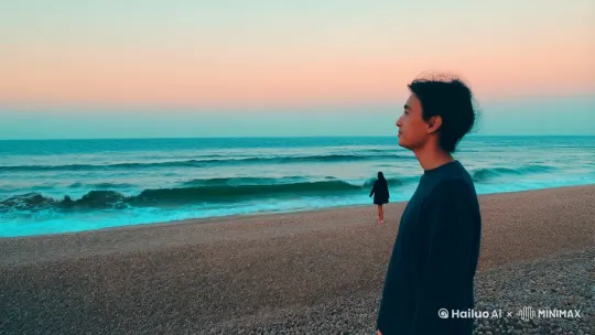 1. 漫步在海边，脚下是绵软的沙砾，每一步都似陷入时光的温柔陷阱。海风裹挟着咸湿的气息，轻轻抚过脸庞，像是大海轻声诉说的秘密。海浪有节奏地拍打着海岸，奏响一曲自然的乐章。我望向远方，水天相接之处，落日余晖将大海染成金红色，波光粼粼，美得如梦如幻。此刻，尘世的喧嚣被抛在身后，只剩满心的宁静与沉醉，沉浸在这无垠的海边之境。
 
2. 沿着海岸线，我悠然踱步，沙子俏皮地钻进脚趾，痒酥酥的。海风呼啸而过，带着大海独有的气息，像一双无形的手，轻轻撩动我的发丝。海浪层层叠叠，前赴后继地涌上沙滩，又恋恋不舍地退去，在沙滩上留下贝壳与海藻的馈赠。天边的晚霞肆意铺展，将大海晕染成一幅色彩斑斓的画卷。在这里，时间仿佛放慢了脚步，心灵也在这片海天之间找到了栖息之所。
 
3. 我于海边徐行，沙粒轻吻着脚底，带来一种酥麻的触感。海风携着大海独有的气息，轻柔地掠过我的脸庞，像是在诉说着古老的故事。海浪层层涌来，在沙滩上镌刻下转瞬即逝的纹路，又悄然退去。极目远眺，海与天在无尽的远方交融，夕阳的余晖为大海披上一层金纱，波光闪烁，如梦似幻。此刻，尘世的纷扰被远远隔绝，心中满是被这海边景致所赋予的宁静与安然。 by Hailuo AI Video Generator