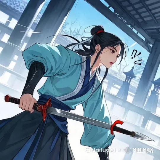 林映雪施展峨眉派武功剑法 by Hailuo AI Video Generator