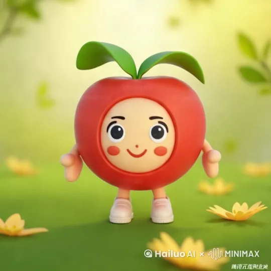 让图中的小人大摇大摆的走起来，脸上洋溢着笑容 by Hailuo AI Video Generator