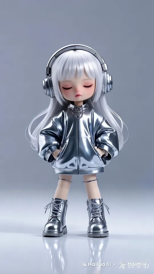 女孩睁开眼睛，摇摇头，扭动身体，抬抬脚 by Hailuo AI Video Generator