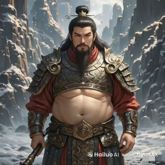 一位骑士站在废墟中央，手握断剑，仰望远处燃烧的天空。镜头从地面缓缓升起，展现出他周围的荒凉景象。然后镜头后拉，逐渐暴露出摇摇欲坠的城墙和远处熊熊燃烧的地狱。然后，镜头向上摇，对准天空中漂浮着的一个怪物的巨大阴影。最后镜头上拉，下摇，推进，展现骑士的恐惧。 by Hailuo AI Video Generator