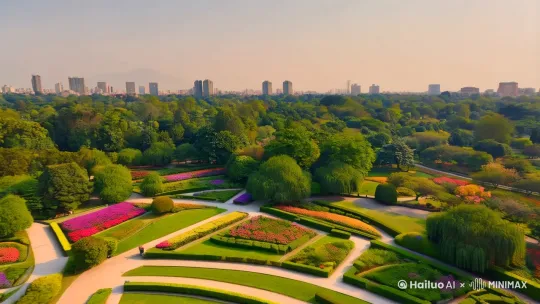 画面：回到阳光下的公园，镜头慢慢拉远，展示整个场景。 by Hailuo AI Video Generator