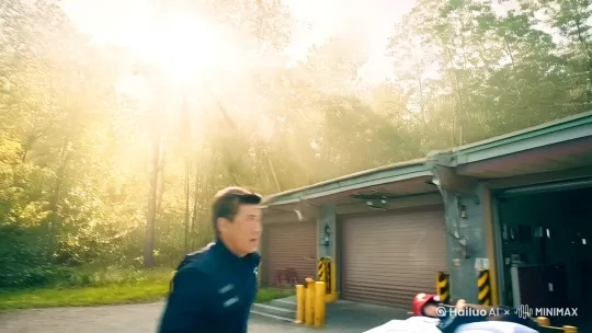 浓烟背后的身影

“嘟——嘟——”尖锐的火警警报骤然划破森林消防站宁静的清晨。李阳猛地从床上弹起，和队友们迅速冲向车库，短短一分钟内，消防车便呼啸着驶向火情地点。

到达现场，眼前是一片炼狱景象。火舌在山林间肆虐，炽热的气浪扑面而来，浓烟滚滚让人几近窒息。李阳和队友们迅速展开灭火行动，可强风突然改变方向，火墙瞬间朝他们扑来，大家只能紧急撤离。

灭火战斗持续到深夜，温度急剧下降，山里的夜晚格外寒冷。李阳和队友们却顾不上休息，在微弱的应急灯下吃着冰冷的干粮，补充体力。这时，李阳发现自己的对讲机电量耗尽，备用电池却在刚才匆忙撤离时丢失，通讯受阻，与队友的协作变得艰难。

黎明时分，火势稍有减弱，可李阳和队友们已疲惫不堪。连续作战让他们的身体达到极限，有的队友体力不支，脚步踉跄。但当看到附近村落里居民担忧的眼神，大家互相打气，再次拿起灭火工具。

经过三天两夜的艰苦奋战，山火终于被扑灭。李阳和队友们带着满身的疲惫和伤痛，拖着沉重的步伐走下山。虽然困难重重，但他们深知，守护这片森林，守护人们的家园，是他们永远不能放弃的使命 。 by Hailuo AI Video Generator