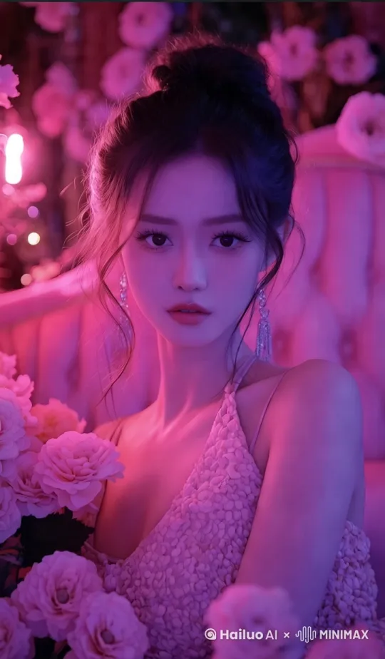 "美女自然的眨眼，镜头由远及近缓慢推进，捕捉睫毛轻颤的细节，环境光柔和，动作流畅无卡顿"
 
动态运镜设计
"镜头随机轻微晃动，配合人物眨眼时头部微侧的动作，展现自然互动感，背景虚化突出主体"
 
特写镜头处理
"特写镜头聚焦双眼，眨眼时模拟真实泪光反光，镜头跟拍保持视线焦点，后期添加柔光滤镜增强氛围" by Hailuo AI Video Generator
