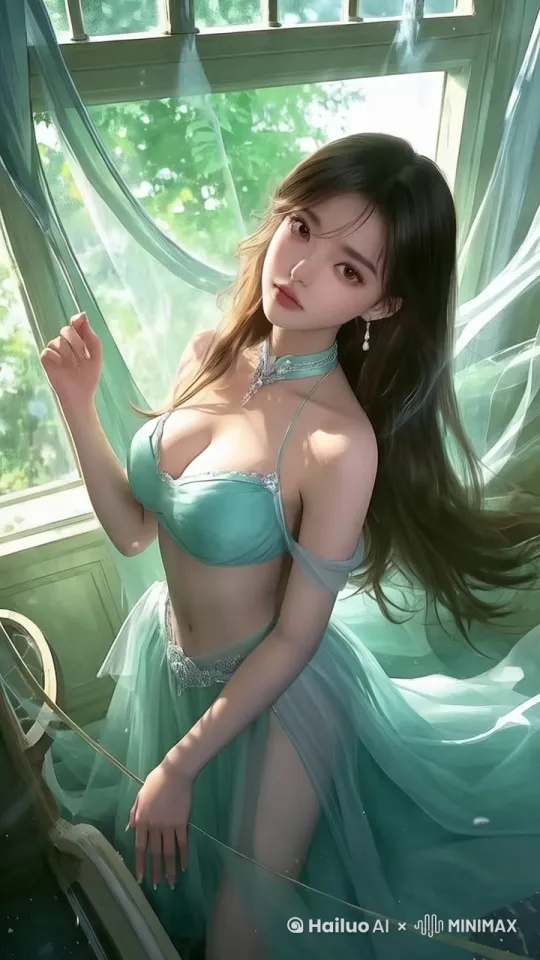 她在樱花下漫步，少女她裙摆轻扬，发丝飘逸，眼睛目光闪烁，有自然眨眼还有轻抚衣裙的动作。比例 9:16。 by Hailuo AI Video Generator