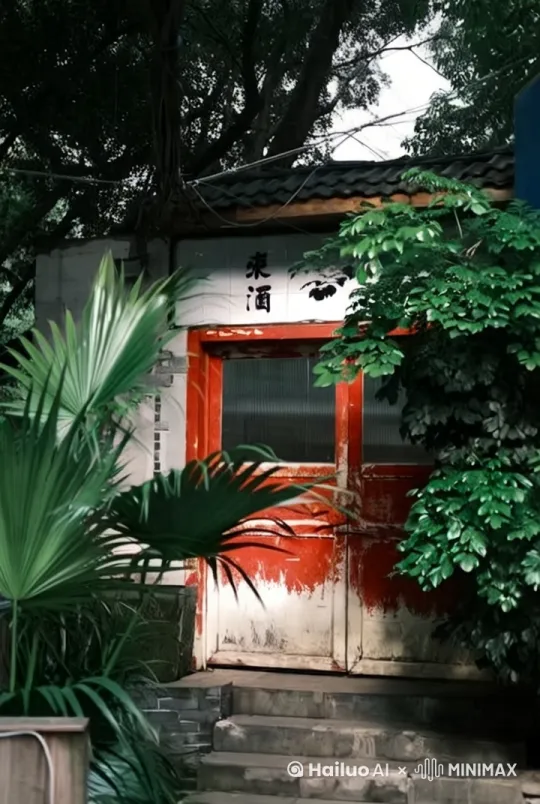 风吹过来，树叶飘动起来，镜头慢慢拉远 by Hailuo AI Video Generator
