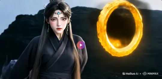 女侠扔出金环精准无误地击打在三个妖怪身上，瞬间，金环爆发出强烈的金色光芒，光芒笼罩住妖怪。镜头快速推近，聚焦在妖怪身上，只见它们痛苦挣扎，身体逐渐虚化，化作黑色烟雾，袅袅升腾，最终消散在空气中。整个过程细节丰富，画面呈现出高分辨率，真实还原每个瞬间，风格极具视觉冲击力。 by Hailuo AI Video Generator