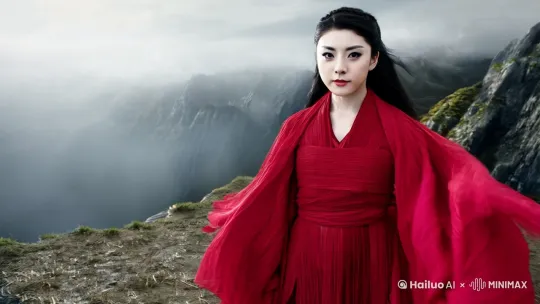 角色设定：

红衣女侠（柳如烟）： 一身红衣，手持一柄软剑，剑身柔软如丝，舞动起来如灵蛇出洞。
灰衣剑客（张无极）： 身穿灰色劲装，手持一柄重剑，剑身厚重，气势磅礴。

打斗场景：

1.
开场：
柳如烟站在山顶，衣袂飘飞，目光如炬，等待着对手的到来。
张无极一步步走上山顶，每一步都带着沉重的压迫感。
两人对视片刻，柳如烟微微一笑：“张无极，今天就是你的死期。”
2.
第一回合：
张无极重剑一挥，带起一阵狂风，直劈柳如烟。
柳如烟身形一晃，避开了重剑的攻击，软剑如灵蛇般缠向张无极。
张无极迅速后退，重剑横扫，挡开软剑。
3.
第二回合：
柳如烟一个翻身，软剑化作一道红光，刺向张无极的咽喉。
张无极侧身避过，重剑回击，剑风呼啸，震得柳如烟连连后退。
两人在山顶上展开激烈的对决，剑光闪烁，狂风怒号。
4.
高潮：
柳如烟突然跃起，软剑在空中划出无数道剑影，铺天盖地地攻向张无极。
张无极大喝一声，重剑猛挥，剑风如墙，将柳如烟的剑影一一击碎。
就在柳如烟落地的一瞬间，张无极的重剑已经架在了她的脖子上。
柳如烟微微一笑：“你赢了。”
5.
结尾： by Hailuo AI Video Generator
