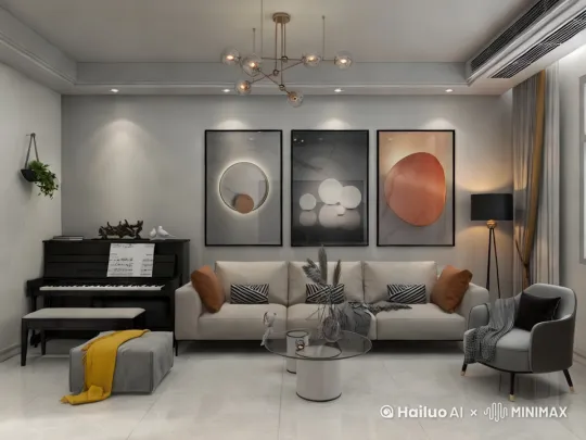 帮我生成走来走去的视频[推出,上升,下摇] by Hailuo AI Video Generator