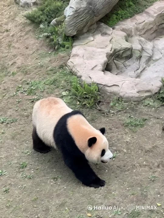 吃东西走路 by Hailuo AI Video Generator
