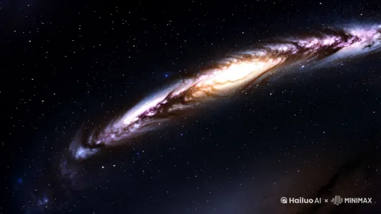 星空亿万年的演化突出银河系 by Hailuo AI Video Generator