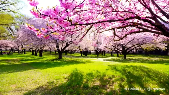 标题：樱花飘落的浪漫瞬间

开场镜头：
画面展示一片宁静的公园，阳光透过树叶洒在地面上，空气中弥漫着春天的气息。前景是一片盛开的樱花树，粉色的花瓣在微风中轻轻摇曳。

镜头推进：
樱花树下的草地上一片翠绿，几片花瓣随风飘落，轻轻落在草地上。镜头慢慢推进，聚焦在一朵即将凋零的樱花上。

镜头切换：
樱花瓣开始飘落，一片、两片、三片……花瓣在空中旋转飞舞，仿佛在进行一场优雅的舞蹈。镜头跟随花瓣的轨迹，展现它们在空中飘舞的美妙瞬间。

镜头特写：
花瓣落在草地上的特写镜头，展示花瓣的细腻纹理和粉嫩的色彩。草地上的花瓣越来越多，形成了一片粉色的花毯。

镜头全景：
整个樱花树的全景镜头，花瓣纷纷扬扬地飘落，仿佛一场粉色的花瓣雨。背景中的绿树和蓝天与粉色花瓣形成鲜明对比，整个画面充满了浪漫和诗意。

结尾镜头：
花瓣继续飘落，草地上的花瓣越来越多，画面渐渐被粉色花瓣覆盖。镜头缓缓拉远，展现出一片被樱花瓣覆盖的美丽景象，仿佛置身于一个梦幻的樱花世界。

字幕：
“樱花飘落的浪漫瞬间，感受春天的诗意与美好。” by Hailuo AI Video Generator