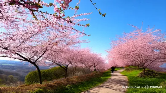 ## 春日赏花，赴一场与自然的浪漫约会

寒冬褪去，春意盎然，又到了赏花的季节！无论是婀娜多姿的樱花，还是金黄灿烂的油菜花，都吸引着人们走出家门，感受春天的气息。

**赏花，赏的不仅是花，更是一种心情。** 漫步在花海中，感受微风拂面，花香扑鼻，所有的烦恼都烟消云散。赏花，是与自然的亲密接触，是对生活的美好期待。

**这个春天，你想去哪里赏花呢？** 

* **浪漫樱花：** 武汉大学、无锡鼋头渚、北京玉渊潭，都是国内知名的赏樱胜地。粉色的樱花雨纷纷扬扬，仿佛置身于童话世界。
* **金黄油菜花：** 江西婺源、云南罗平、青海门源，金黄的油菜花田一望无际，与蓝天白云交相辉映，构成一幅美丽的田园画卷。
* **梦幻薰衣草：** 新疆伊犁、法国普罗旺斯，紫色的薰衣草花海浪漫唯美，是拍照打卡的绝佳去处。

**除了以上这些，还有许多美丽的花卉等着你去发现。** 桃花、杏花、梨花、海棠花……每一种花都有其独特的魅力。

**温馨提示：** 赏花时请文明出行，爱护花草树木，不要随意攀折花枝，让更多人能够欣赏到春天的美丽。

这个春天，让我们一起赴一场与自然的浪漫约会吧！#春日赏花 #踏青好去处 #春暖花开 by Hailuo AI Video Generator