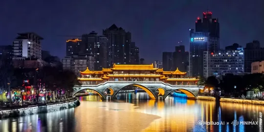 水中出现大水怪 by Hailuo AI Video Generator