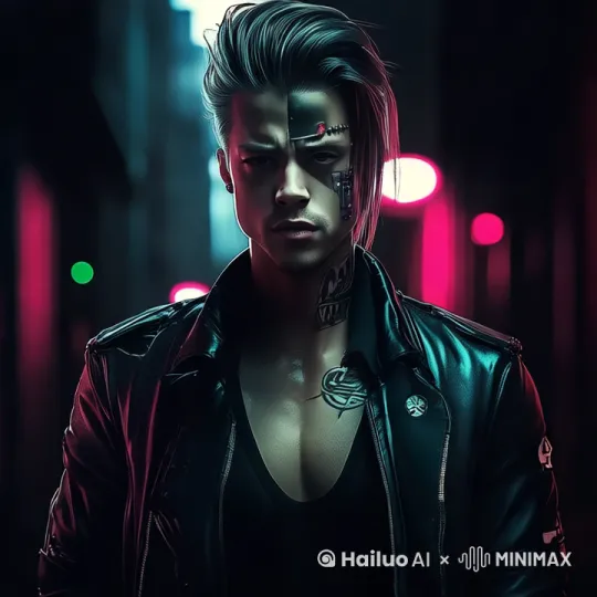 男人大踏步向前走着，镜头跟随他运动 by Hailuo AI Video Generator
