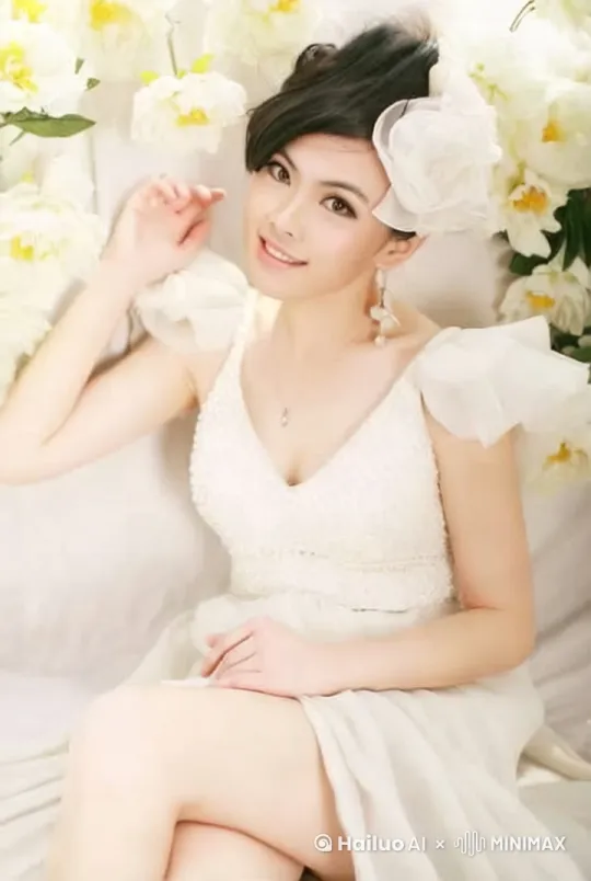 一只蝴蝶从少女的面前飞过，少女的目光追随着蝴蝶，手缓缓的去触碰蝴蝶，这时一道阳光照在少女的脸上和蝴蝶上。 by Hailuo AI Video Generator