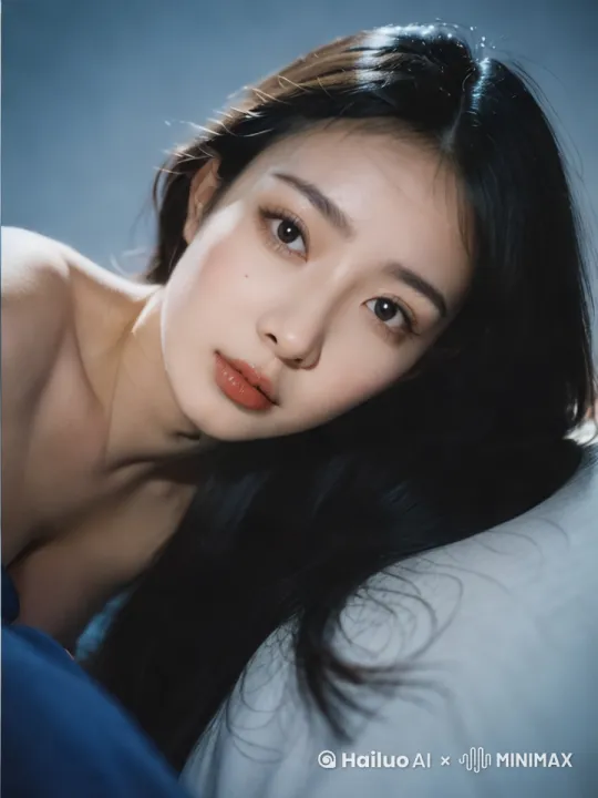 [右移,左摇,跟随]女孩慢慢坐直起身子[左移,推进,右摇]像刚睡醒一样 露出了不好意思的表情[变焦拉远]向镜头伸出了美丽纤细的手 by Hailuo AI Video Generator