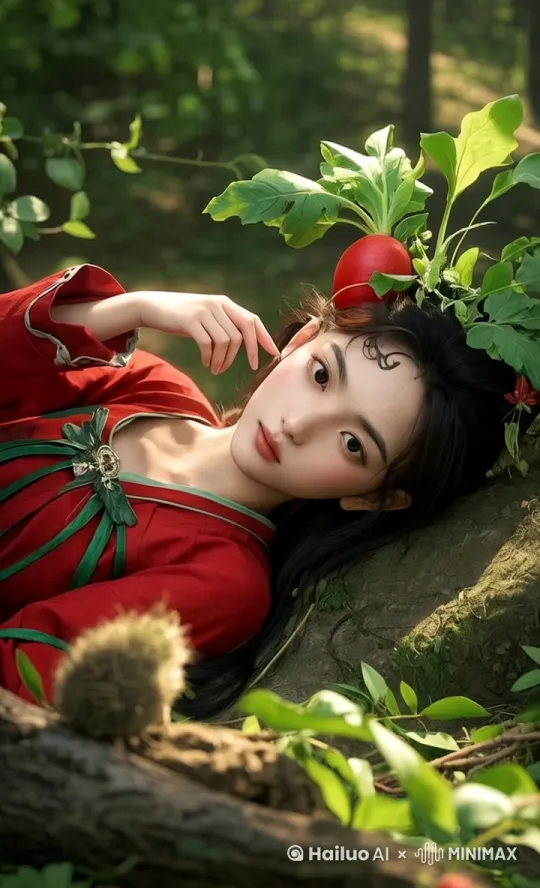 让视频中躺着的美女缓慢站起来 by Hailuo AI Video Generator